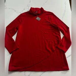 J. Jill Red Turtleneck Sweater